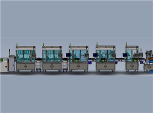 多孔板自動化灌裝封膜貼標生產線（LH-720C）